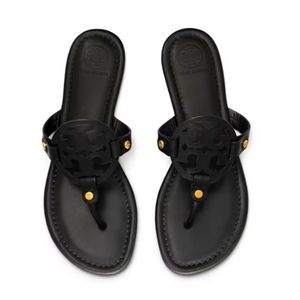 Tory Burch Miller Sandal Black Size 8-8.5